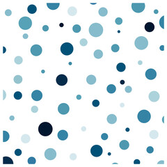 Deep sea colors vector seamless template with circles. Blurred decorative design in abstract style with bubbles. Design for textile, fabric, wallpapers.