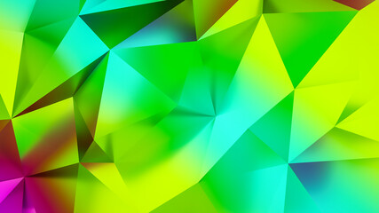 Obraz premium multicolored abstract low poly background. 3d render illustration