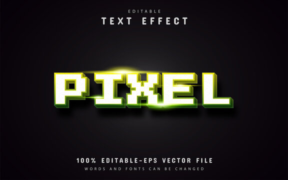 Pixel text effect
