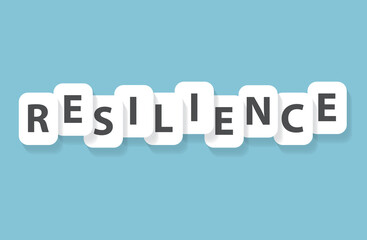 resilience word concept- vector illustration