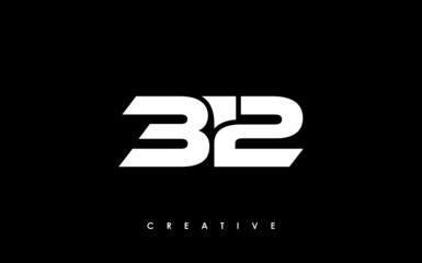 312 Letter Initial Logo Design Template Vector Illustration