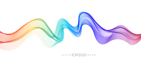 Colorful gradient line wave background for multipurpose usage like brochure, cover, flyer. 
Abstract wave graphic design element
