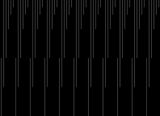 Six lines of abstract pattern. Design regular vertical stripe white on black background. Design print for illustration, texture, textile, wallpaper, background. 