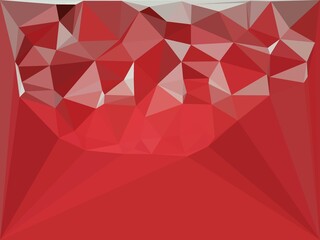 patterns and cubist triangular mosaic designs from traditional plain dark red material with white tassel fringe 