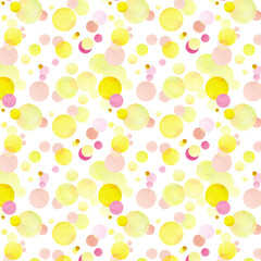 Fototapeta na wymiar seamless watercolor pattern for baby textile and packaging design