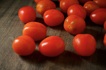 Cherry tomatoes view