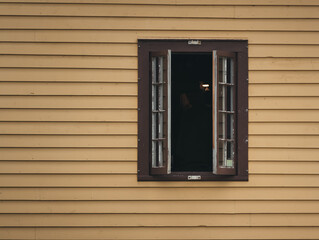 window with shutters 