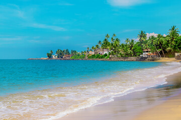 Sri Lanka, ocean, Beruwala beach Selective focus