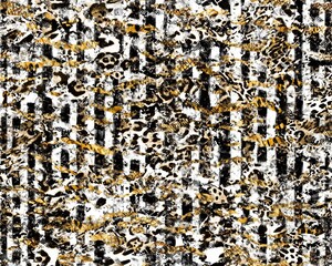 Seamless brush effets animal prints, leopard, zebra, tiger texture