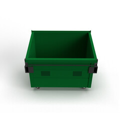 trash can on white background