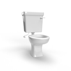 toilet bowl on white background