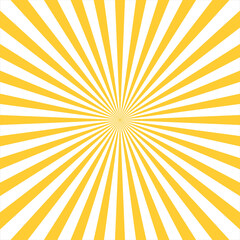 Starburst, sunburst background. Vintage abstract template with yellow sunrays eps 10