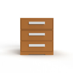 cupboard on white background