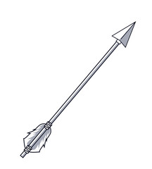 indian arrow drawn