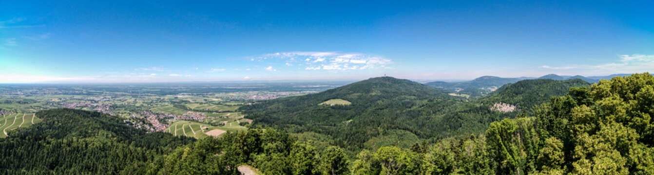 The Rhine Valley bordering Germany and France