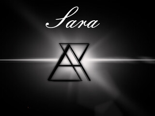 symbol of Sara's name for logos and stamps 
it comes with Photoshop file 