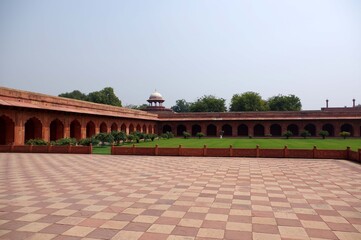 jardins du Taj Mahal, Agra, Rajasthan, Inde