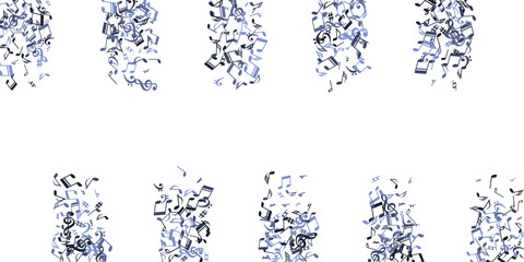 Music note icons vector design. Melody recording