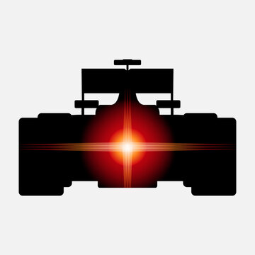 Formula One Car With Rear Light