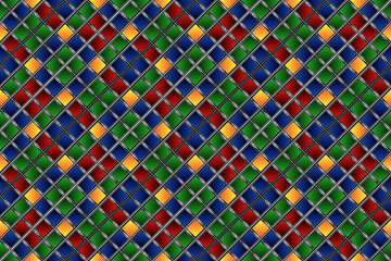 Abstract geometric background of color squares. Multicolored mosaic. Colorful pattern. Gradient square pattern. 
