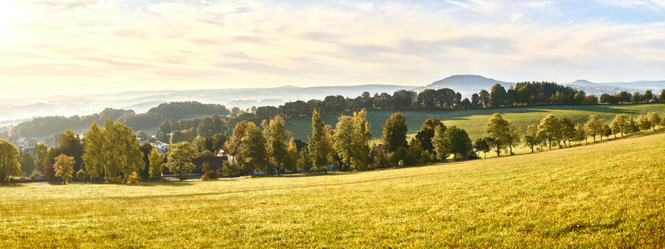 Sonniger Ausblick am Morgen