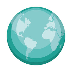 world planet earth isolated icon