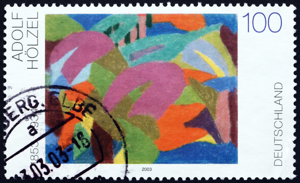 Postage stamp Germany 2003 Composition, by Adolf Holzel