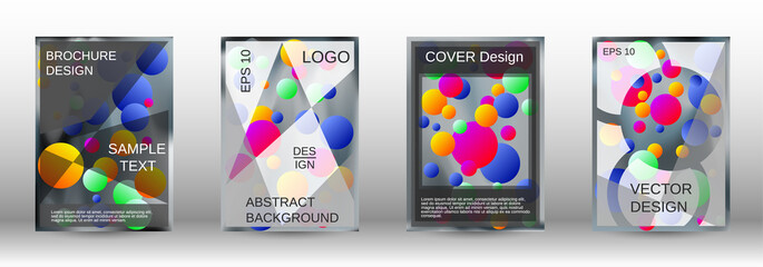 Obraz premium Future futuristic template with abstract balls for design.