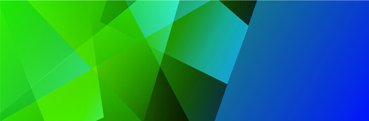 Plakat Abstract blue and green background