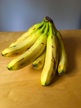 Photo of bunch of bananas on the table
