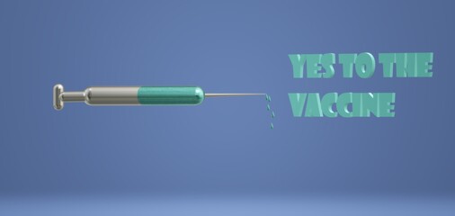 3d illustration in favor of vaccination campaigns