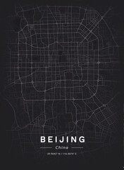Map of Beijing, China