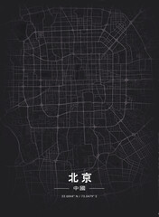 Map of Beijing, China