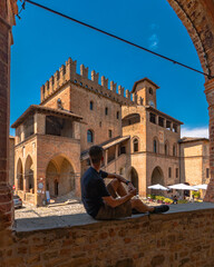  Castle in Castell'arquato italy