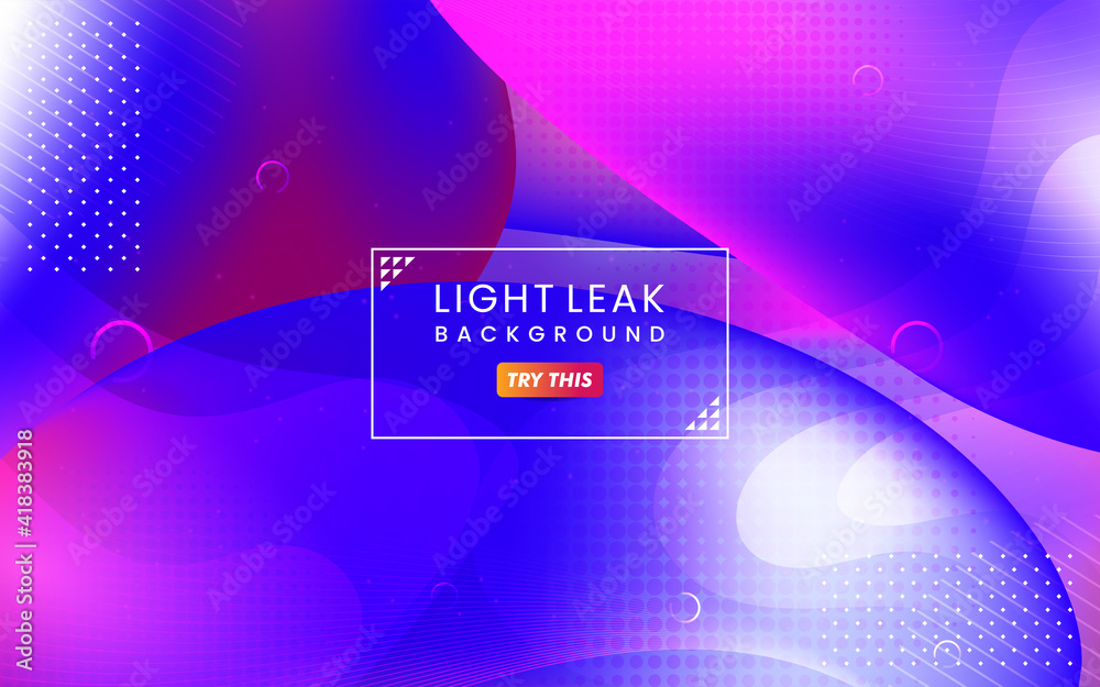 Poster abstract colorful light leak background. modern dynamic background usable for greeting card, banner,