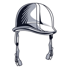 military helmet drawn