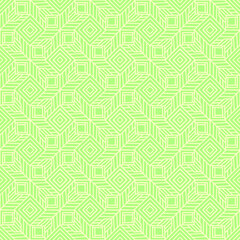 seamless pattern with dark green folk style floral ornaments and light green background, vector,