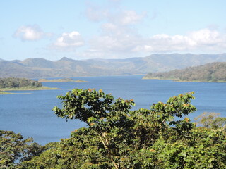 lake and mountains in Costa Rica