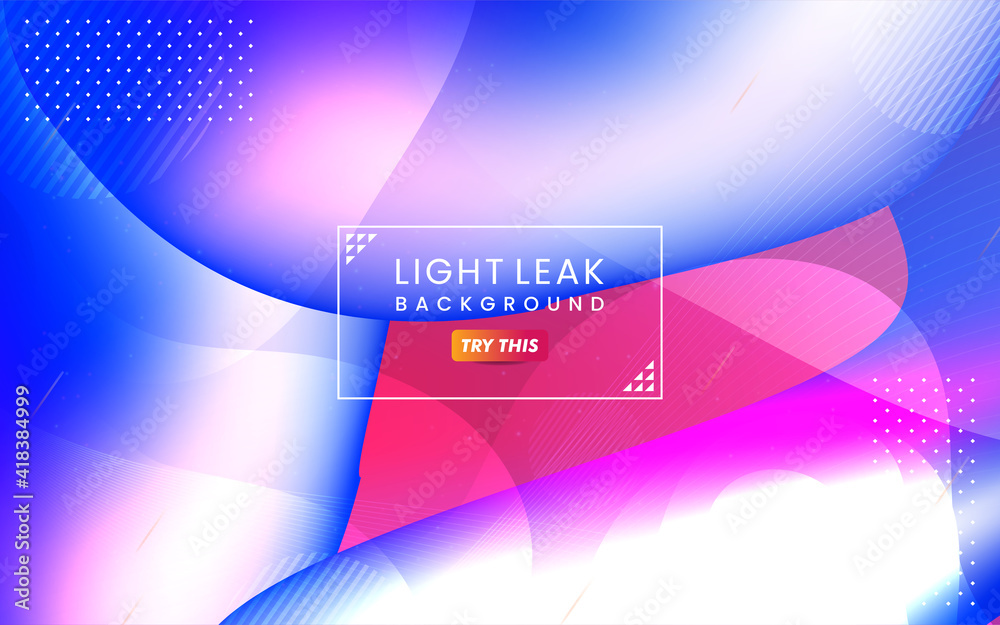 Aufkleber abstract colorful light leak background. modern dynamic background usable for greeting card, banner,