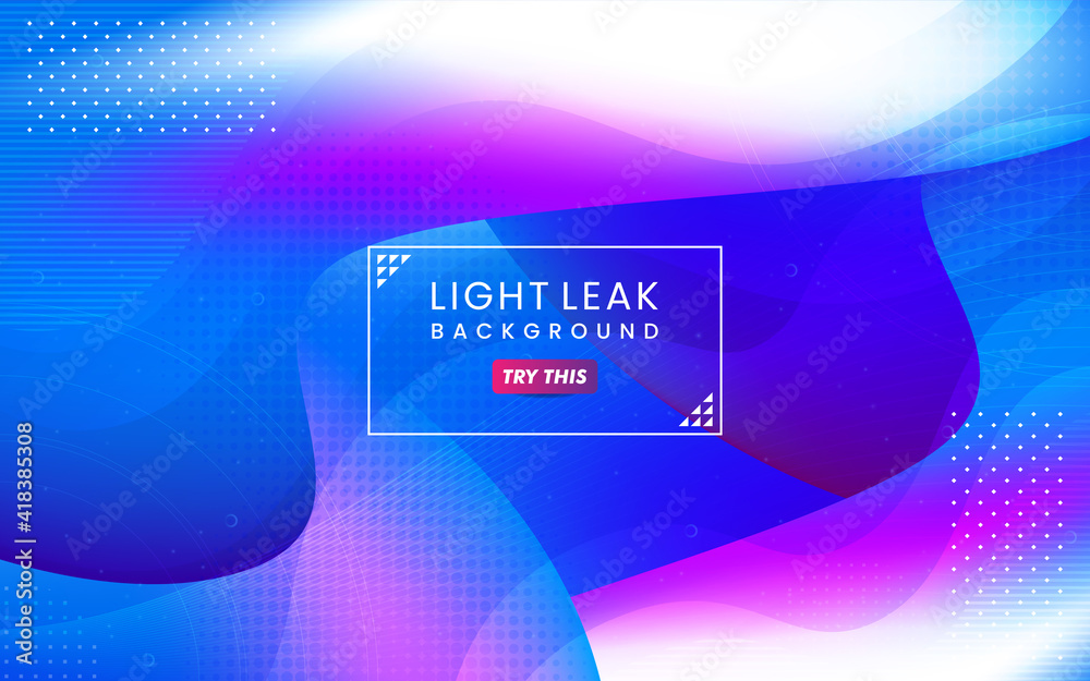 Poster abstract colorful light leak background. modern dynamic background usable for greeting card, banner,