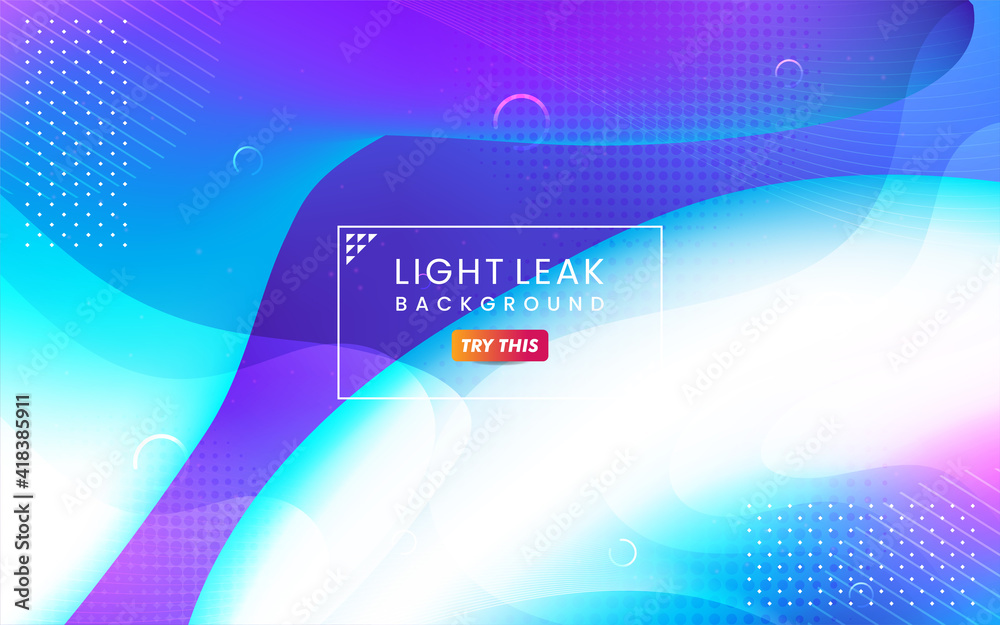 Poster abstract colorful light leak background. modern dynamic background usable for greeting card, banner,
