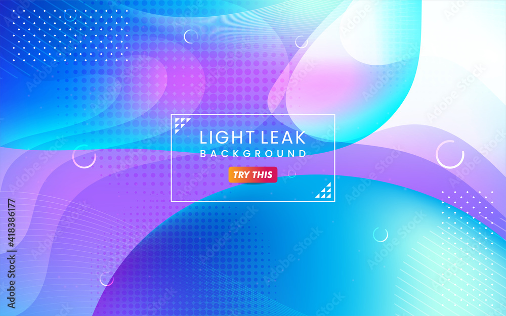 Aufkleber abstract colorful light leak background. modern dynamic background usable for greeting card, banner,