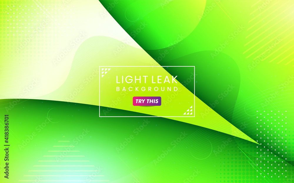 Poster abstract colorful light leak background. modern dynamic background usable for greeting card, banner,