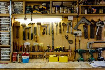 Craftsman's tools and workshop