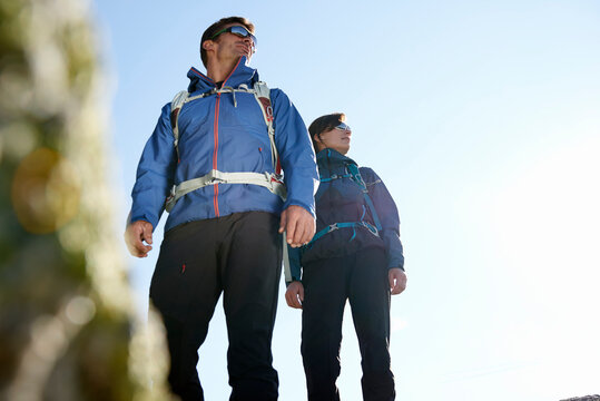 Mountain climbers, Chamonix, Rhone-Alps, France