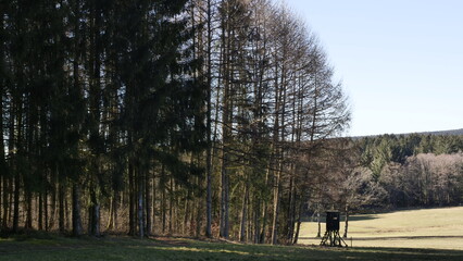 Die noch frühe Frühlingslandschaft bei Kell am See