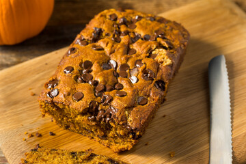 Homemade Organic Pumpkin Loaf Bread