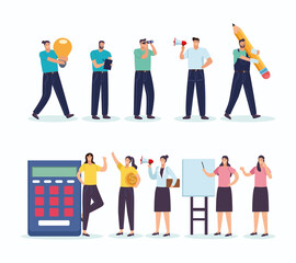 Obraz premium business people workers