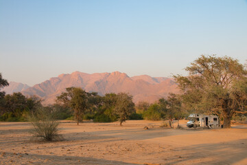 Camping near Brandberg, Namibia