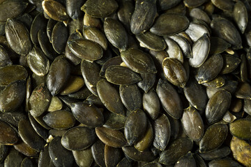 Naklejka premium Homemade Green Pumpkin Seeds